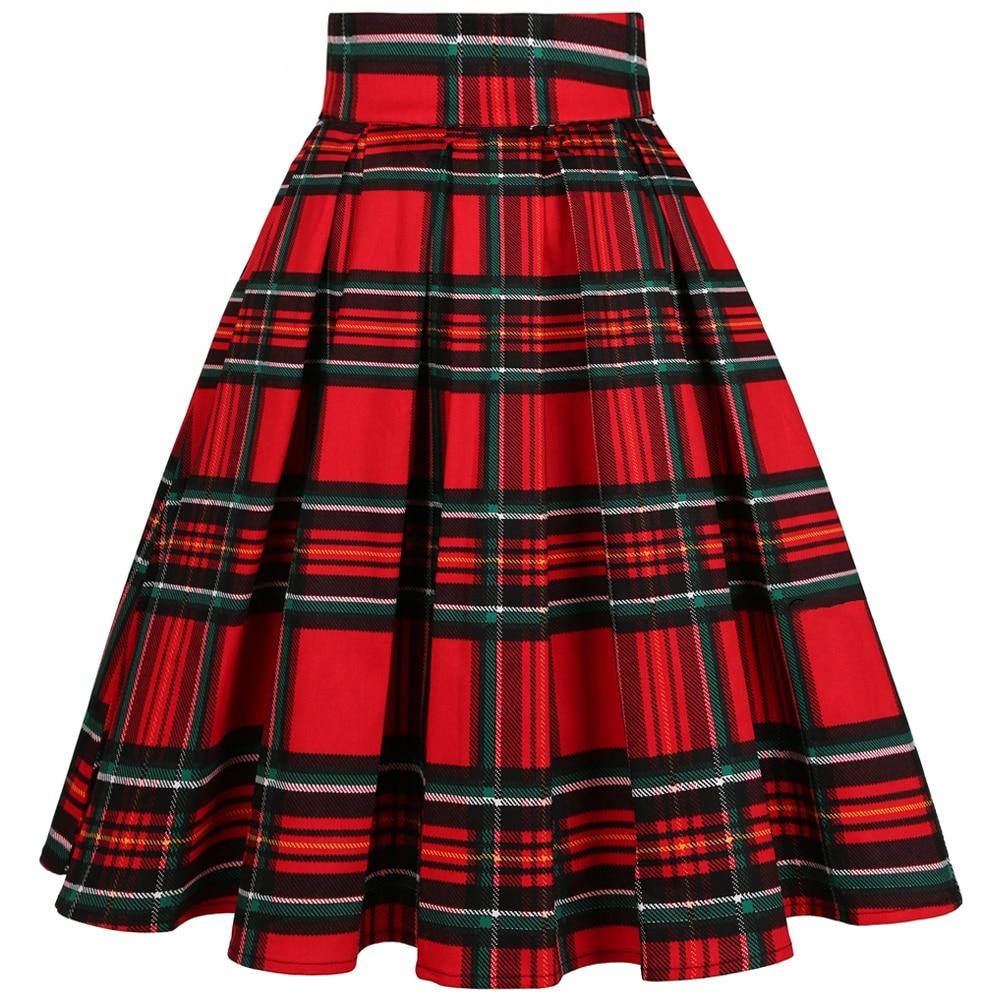 Aroa Mattic Plaid Skirt | The Drag Queen Store