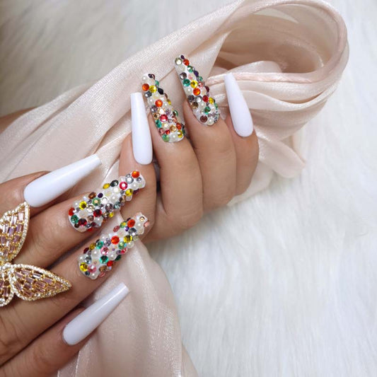 Vall Orous Crystal Press On Nails