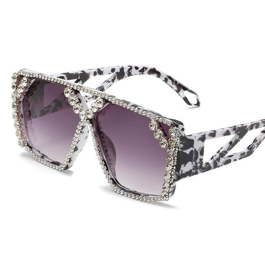 Laye Lo Oversized Square Diamond Sunglasses