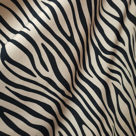 Zebra Print Chiffon Fabric