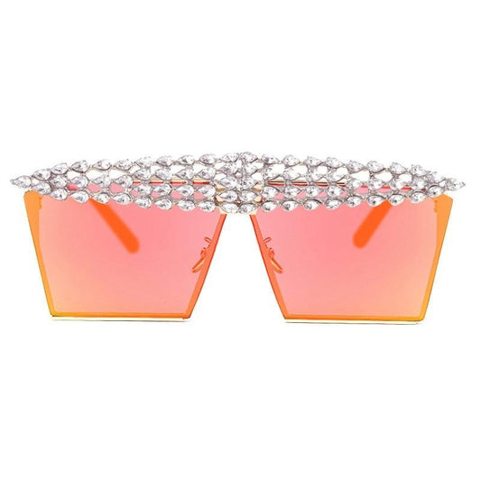 Faye Boulous Square Diamond Sunglasses