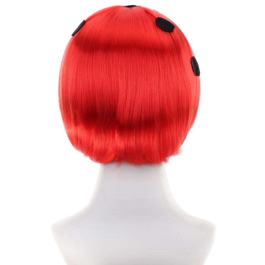 Belle Icoza Red Wig With Bangs