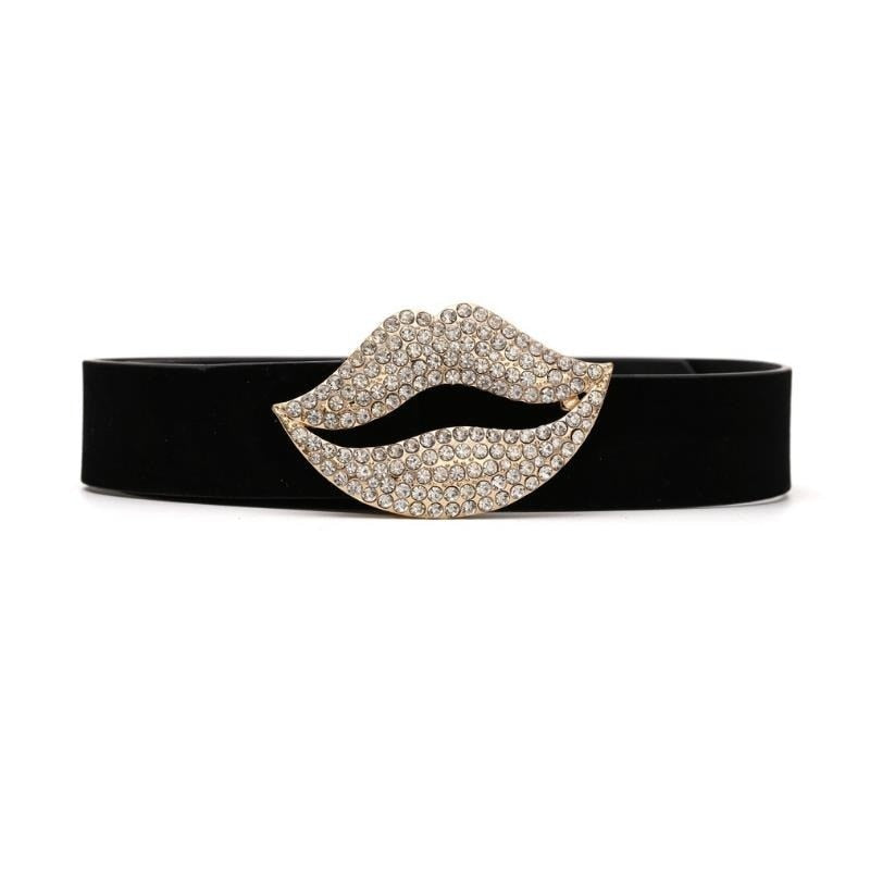 Sexy Lips Diamond Belt
