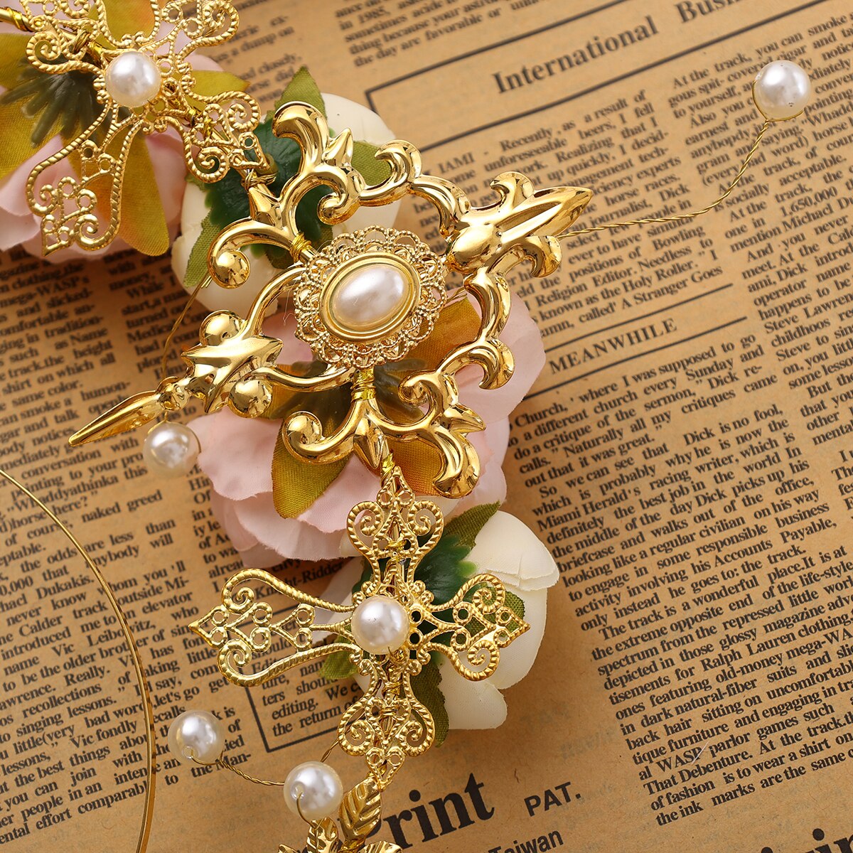 Fairy Princes Rose Crown Headpiece