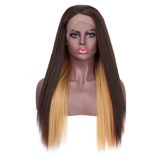 Poppy Lerry Long Kinky Straight Lace Front Wig