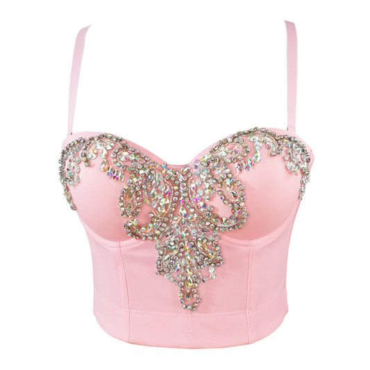 Emme Vention Rhinestone Crop Top