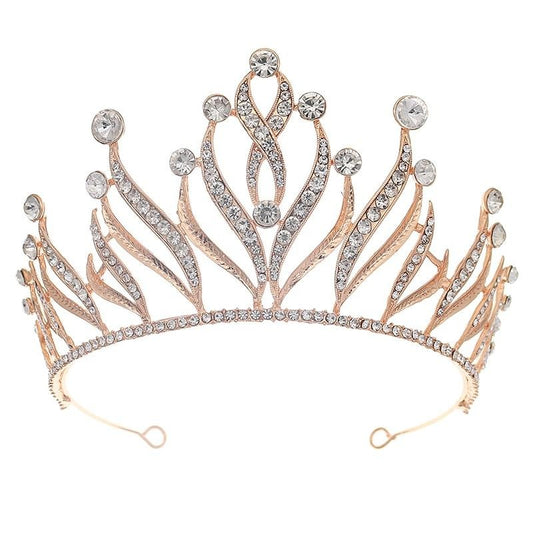 Adda Miration Rhinestone Crown Tiara