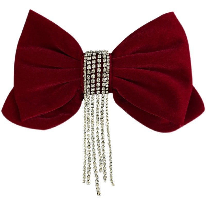 Big Red Bow Hairpin