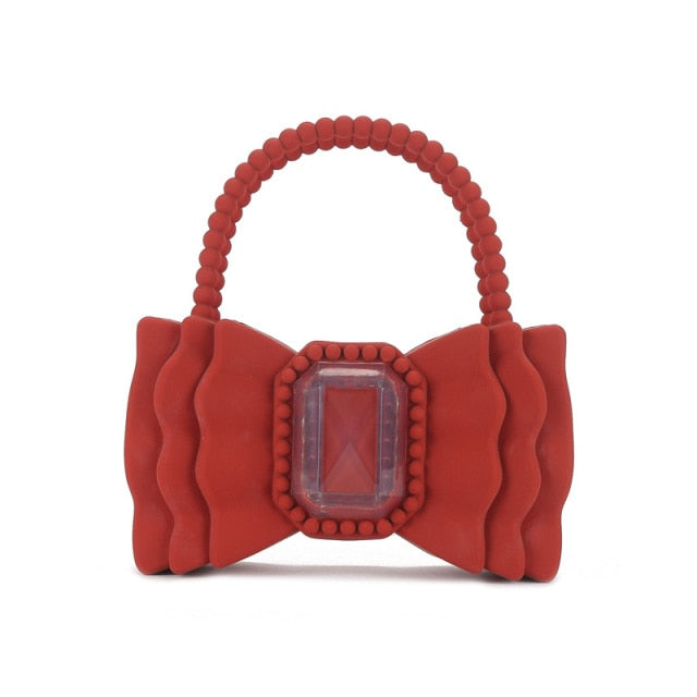 Cute Bow Jelly Handbag
