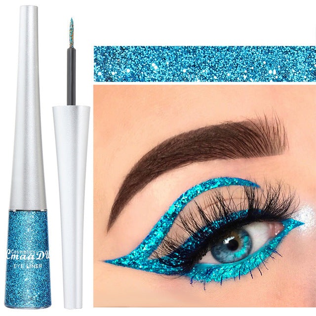 Turquoise Diamond Glitter Eyeliner Pen
