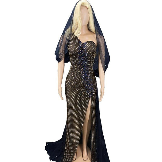 Ella Gance Rhinestone Gown