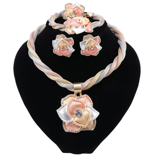 Elegant Flower Jewelry Set