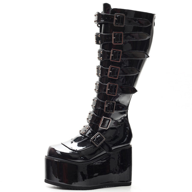 Kay Pasa Flat Platform Calf Boots – The Drag Queen Store