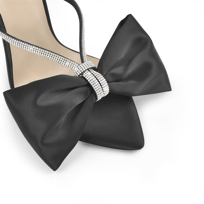 Manila Royale Bow Satin Sandals
