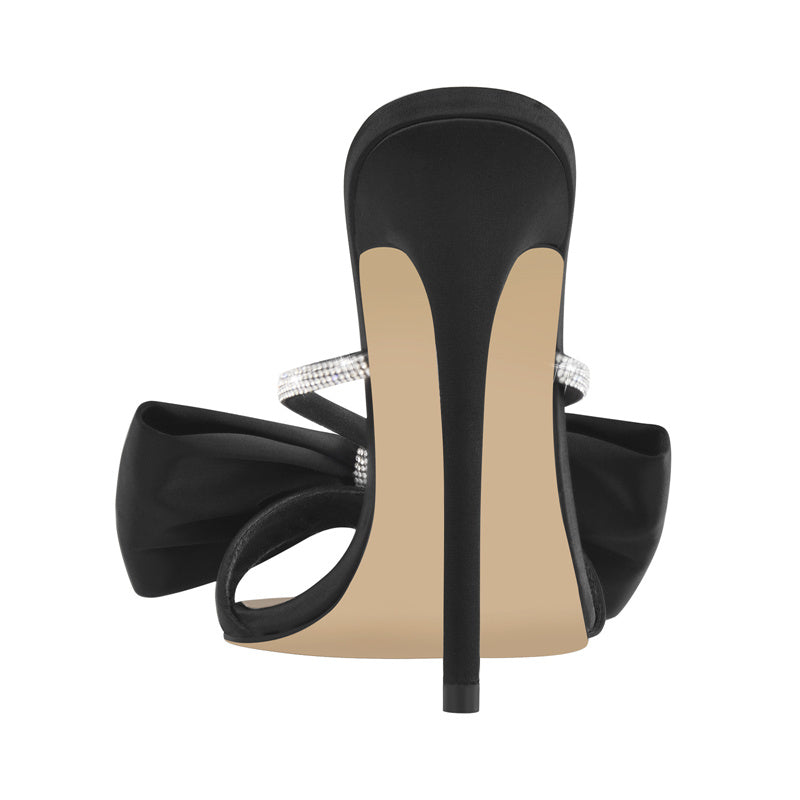 Manila Royale Bow Satin Sandals