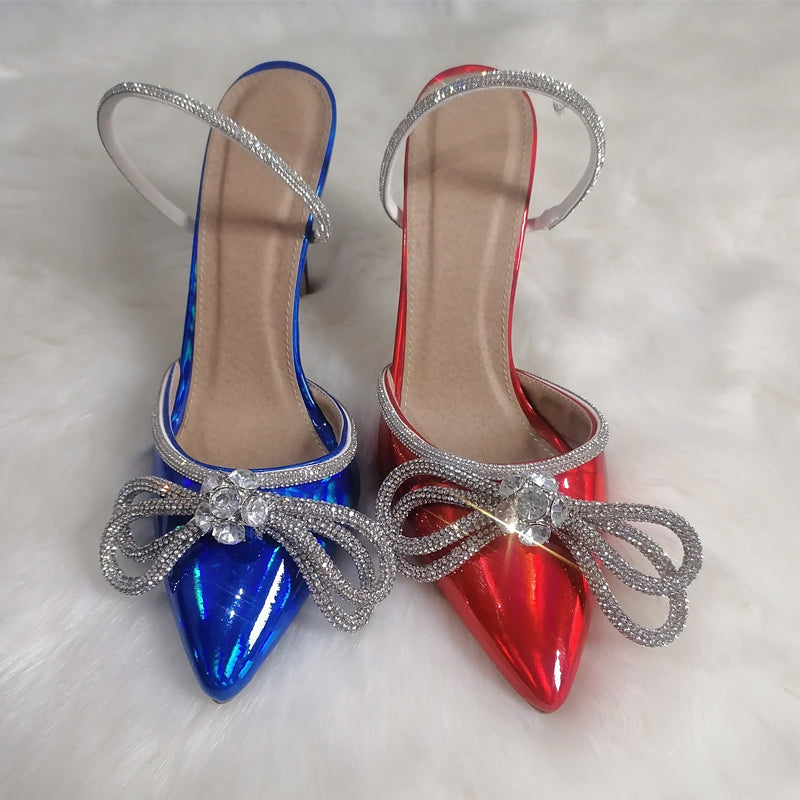 Shelby Late Crystal Bowknot Pumps
