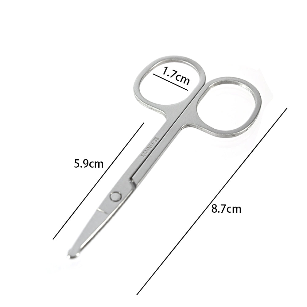 Curved Mustache Nose Ear Hair Remover Scissor