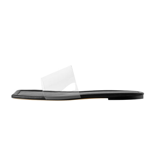 Hella Whole Clear Flat Sandals