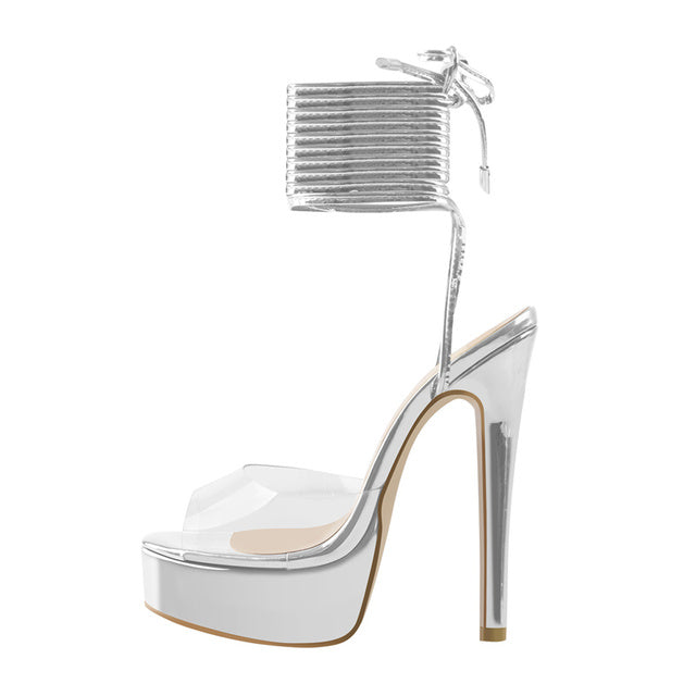 Gigi Lamour Lace-Up Sandals