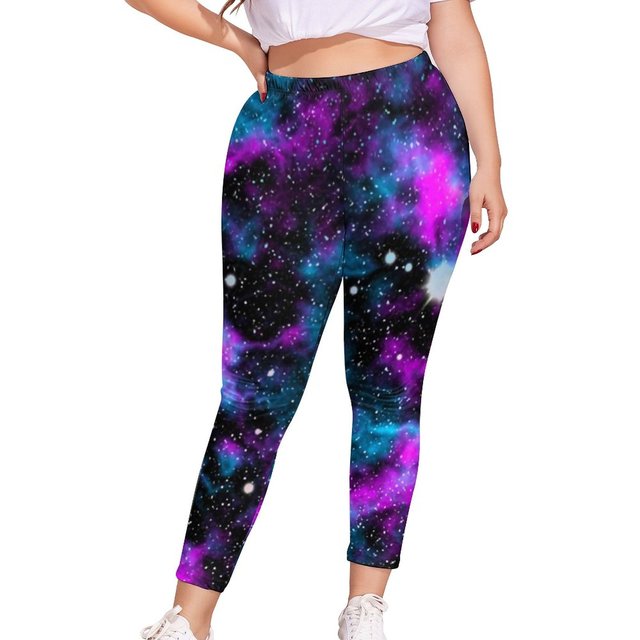 Sparkly Glitter Galaxy Leggings