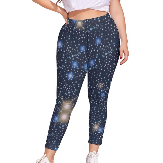 Sparkly Glitter Galaxy Leggings
