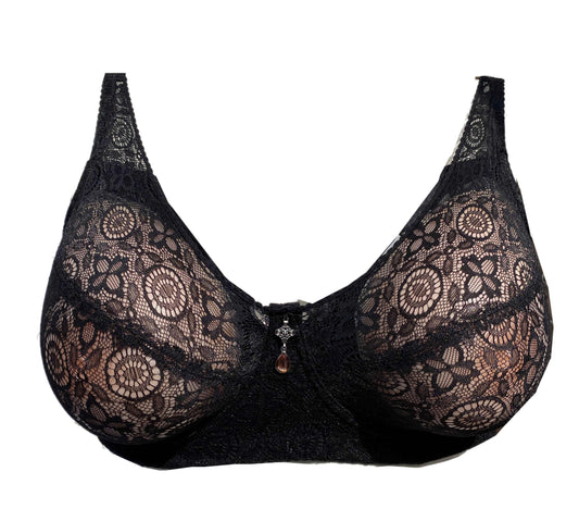 Crossdresser Lace Pocket Bra for Silicone Breastforms