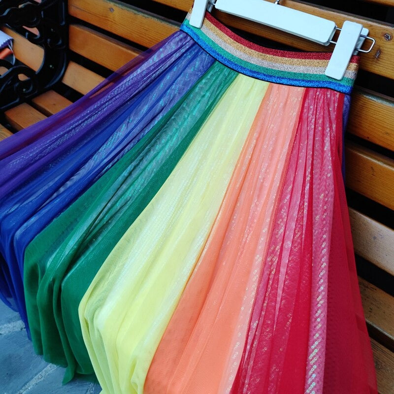 Rainbow Sparkle Slay Skirt
