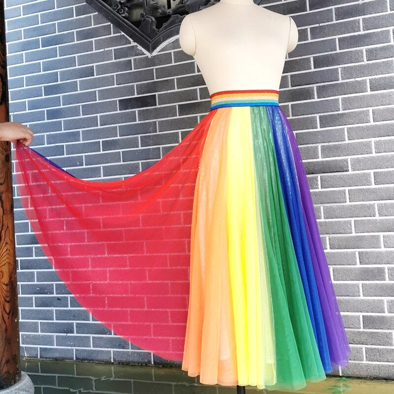 Rainbow Sparkle Slay Skirt