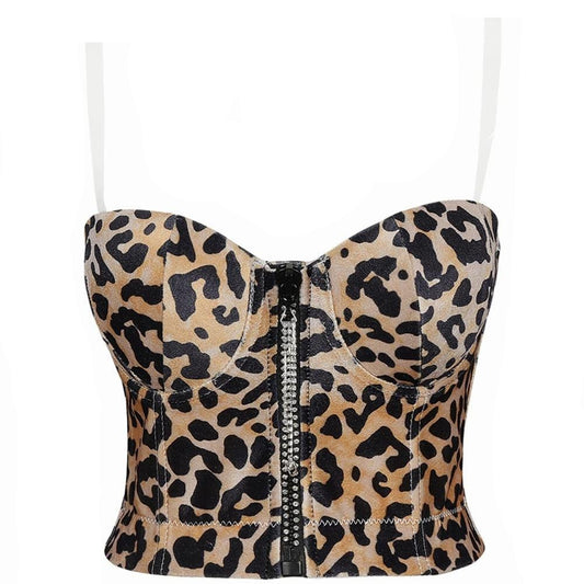 Leopard Print Crop Top