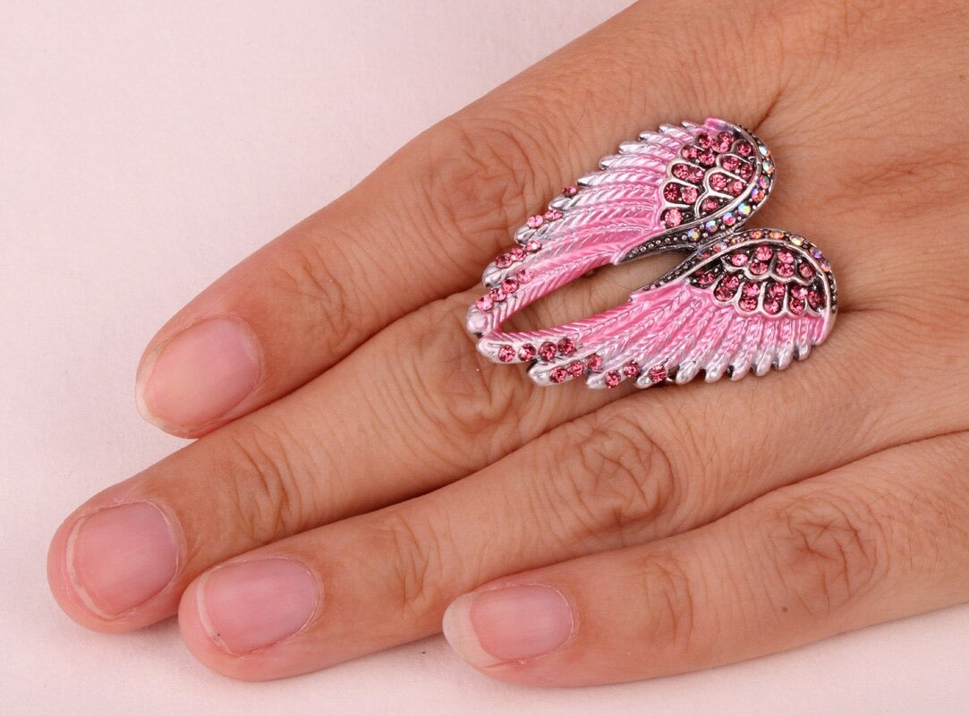 Angel Wings Stretch Ring